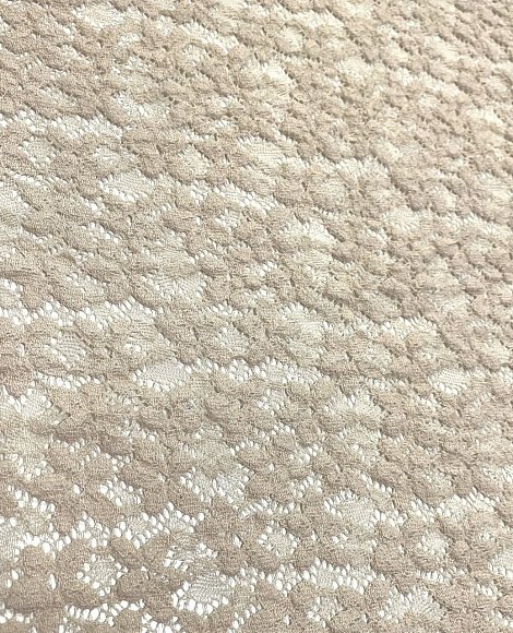 Гипюр-кружево цветок беж